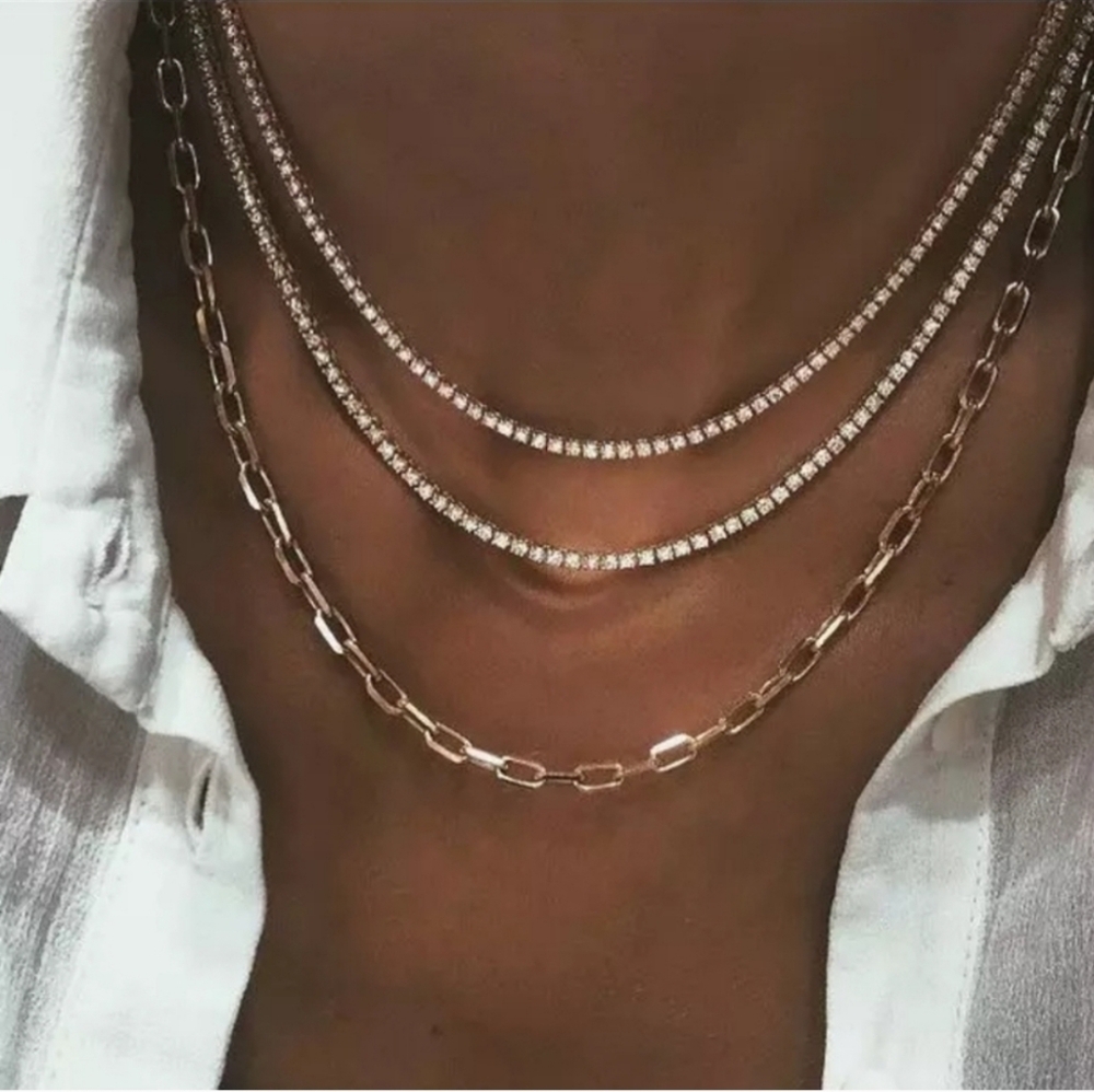 Multi Strand Layered Necklace